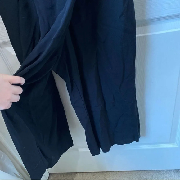 EILEEN FISHER Tencel Viscose Wrap Skirt Cami Jumpsuit Extra Small Black S9GHT - Picture 7 of 8